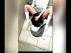Twosome Faggot College girls Gender in an obstacle Trainer Bathroom! Cootchie Shellacking D