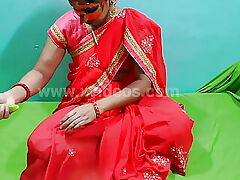 Desi bhabhi Devar blow-job open-air prurient coitus making out 12